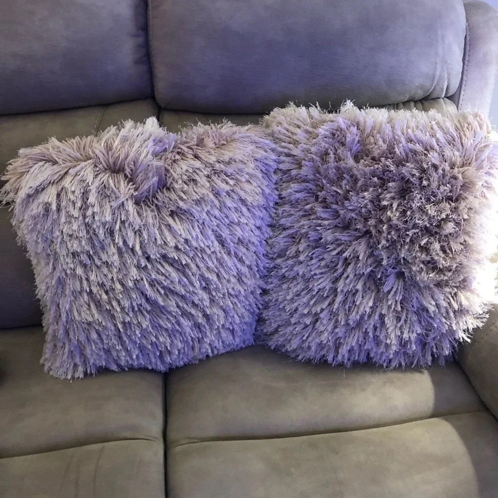 Shag Throw Pillows